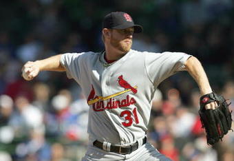 CHICAGO - APRIL 20: Ryan Franklin #31 of the St. Louis Cardinals delivers the pitch against the Chicago Cubs on April 20, 2007 at Wrigley Field in Chicago, Illinois. The Cardinals defeated the Cubs 2-1. (Photo by Jonathan Daniel/Getty Images)