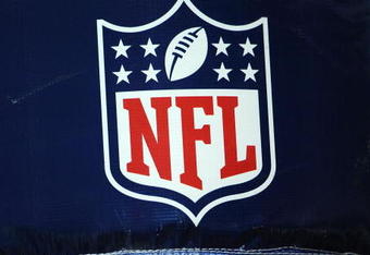 HOUSTON - NOVEMBER 09:  The NFL shield logo on the goal post during play between the Baltimore Ravens and the Houston Texans at Reliant Stadium on November 9, 2008 in Houston, Texas.  (Photo by Ronald Martinez/Getty Images)