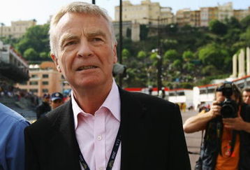 MONTE CARLO, MONACO - MAY 22:  FIA President Max Mosley arrives in pitlane before practice for the Monaco Formula One Grand Prix at the Monte Carlo Circuit on May 22, 2008 in Monte Carlo, Monaco.  (Photo by Paul Gilham/Getty Images)