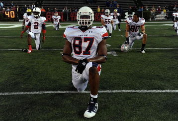 MOBILE, AL - JANUARY 24:  Brandon Pettigrew #87 of the North team during the Under Armour Senior Bowl on January 24, 2009 at Ladd-Peebles Stadium in Mobile, Alabama.  (Photo by Ronald Martinez/Getty Images)