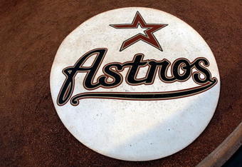 HOUSTON - APRIL 06:  The on-deck circle sits on the field before the Opening Day game between the Chicago Cubs and the Houston Astros on April 6, 2009 at Minute Maid Park in Houston, Texas.  (Photo by Chris Graythen/Getty Images)