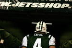 EAST RUTHERFORD, NJ - DECEMBER 28: Brett Favre #4 of The New York Jets leaves the field after losing to The Miami Dolphins 24-17 after their game on December 28, 2008 at Giants Stadium in East Rutherford, New Jersey. (Photo by Al Bello/Getty Images)