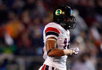 MOBILE, AL - JANUARY 24:  Patrick Chung #15 of North Team runs against the South Team during the Under Armour Senior Bowl on January 24, 2009 at Ladd-Peebles Stadium in Mobile, Alabama.  (Photo by Chris Graythen/Getty Images for Under Armour)