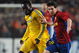 BARCELONA, SPAIN - APRIL 28:  Lionel Messi of Barcelona holds off Michael Essien of Chelsea (L) during the UEFA Champions League Semi Final First Leg match between Barcelona and Chelsea at the Nou Camp Stadium on April 28, 2009 in Barcelona, Spain.  (Photo by Jasper Juinen/Getty Images)