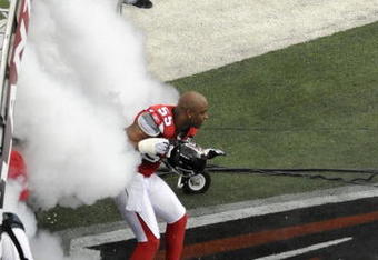 ATLANTA, GA - SEPTEMBER 7: Defensive end John Abraham #55 of the Atlanta Falcons takes the field for play against the Detroit Lions at the Georgia Dome on September 7, 2008 in Atlanta, Georgia.  (Photo by Al Messerschmidt/Getty Images) 