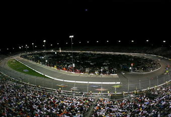 RICHMOND, VA - MAY 03:  Cars race during the NASCAR Sprint Cup Series Crown Royal Presents the Dan Lowry 400 at Richmond International Raceway on May 3, 2008 in Richmond, Virginia.  (Photo by Kevin C. Cox/Getty Images)