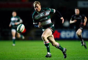 SWANSEA, UNITED KINGDOM - JANUARY 24:  Scott Hamilton of Leicester Tigers in action during the Heineken Cup Match between Ospreys and Leicester Tigers at the Liberty Stadium on January 24, 2009 in Swansea, Wales.  (Photo by Stu Forster/Getty Images)