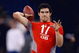 INDIANAPOLIS, IN - FEBRUARY 22:  Quarterback Mark Sanchez of USC passes the football during the NFL Scouting Combine presented by Under Armour at Lucas Oil Stadium on February 22, 2009 in Indianapolis, Indiana. (Photo by Scott Boehm/Getty Images)