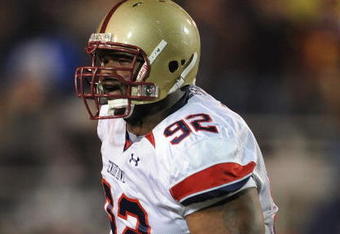 MOBILE, AL - JANUARY 24:  Ron Brace #92 of the North team during the Under Armour Senior Bowl on January 24, 2009 at Ladd-Peebles Stadium in Mobile, Alabama.  (Photo by Ronald Martinez/Getty Images)