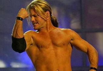 LAS VEGAS - DECEMBER 2:  (U.S. TABLOIDS OUT)   WWE wrestler Chris Jericho walks on stage during the '1st Annual Video Game Awards' at the MGM Grand Garden Arena December 2, 2003 in Las Vegas, Nevada.  The show premieres on Spike T.V. Thursday, December 4 at 9:00PM ET/PT.  (Photo by Frank Micelotta/Getty Images)