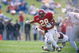12 Oct 1996:  Running back Troy Davis of the Iowa State Cyclones carries the football during the Cyclones 24-21 loss to the Texas A&M Aggies at Cyclone Stadium in Ames, Iowa. Mandatory Credit: Stephen Dunn  /Allsport