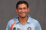 DURBAN, SOUTH AFRICA - SEPTEMBER 11:  Ajit Agarkar of India poses for a photo during a portrait session at the Southern Sun Elangeni Hotel on September 11, 2007 in Durban, South Africa.  (Photo by Hamish Blair/Getty Images)
