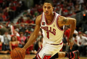 CHICAGO - APRIL 30: Derrick Rose #1 of the Chicago Bulls drives against the Boston Celtics in Game Six of the Eastern Conference Quarterfinals during the 2009 NBA Playoffs at the United Center on April 30, 2009 in Chicago, Illinois. The Bulls defeated the Celtics 128-127 in triple-overtime. NOTE TO USER: User expressly acknowledges and agreees that, by downloading and/or using this Photograph, User is consenting to the terms and conditions of the Getty Images License Agreement. (Photo by Jonathan Daniel/Getty Images)