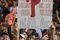 PHILADELPHIA - APRIL 17: A Philadelphia Phillies fan holds up a sign in honor of recently departed Philadelphia Phillies announcer Harry Kalas during the game the San Diego Padres and Philadelphia Phillies on April 17, 2009 in Philadelphia, Pennsylvania. Kalas died of a heart attack on April 13, 2009 in Washington, D.C. after falling unconscious in the press box before the Washington Nationals home opener against the Phillies. (Photo by Drew Hallowell/Getty Images)