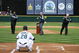 SEATTLE - APRIL 2: (L-R) Former Mariners Alvin Davis, Jay Buhner, and team announcer Dave Niehaus of the Seattle Mariners throw out the ceremonial first pitch of the game on opening day against the Oakland A's at Safeco Field April 2, 2007 in Seattle, Washington. (Photo by Otto Greule Jr/Getty Images)