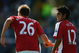PORTSMOUTH, UNITED KINGDOM - MAY 02:  Carlos Vela of Arsenal celebrates with Nicklas Bendtner as he scores their thrid goal during the Barclays Premier League match between Portsmouth and Arsenal at Fratton Park on May 2, 2009 in Portsmouth, England.  (Photo by Paul Gilham/Getty Images)