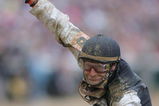 LOUISVILLE, KY - MAY 02:  Jockey Calvin Borel atop Mine That Bird celebrates his win in the 135th running of the Kentucky Derby on May 2, 2009 at Churchill Downs in Louisville, Kentucky.  (Photo by Matthew Stockman/Getty Images)