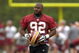 ASHBURN, VA - MAY 1: Albert Haynesworth #92 of the Washington Redskins walks to drills during minicamp on May 1, 2009 at Redskins Park in Ashurn, Virginia. (Photo by Mitchell Layton/Getty Images)