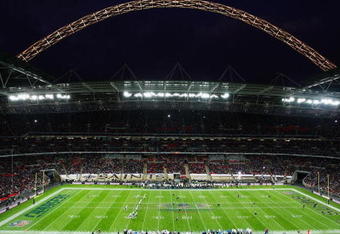 LONDON - OCTOBER 26: A general view during the Bridgestone International Series NFL match between San Diego Chargers and New Orleans Saints at Wembley Stadium on October 26, 2008 in London, England.  (Photo by Paul Harding - Pool/Getty Images)