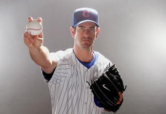 MESA, AZ - FEBRUARY 26:  Mark Prior of the Chicago Cubs poses for a portrait during Photo Day at Fitch Park on February 26, 2007 in Mesa, Arizona. (Photo by Jonathan Ferrey/Getty Images)