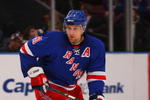 NEW YORK - JANUARY 07:  Markus Naslund #91 of the New York Rangers skates against the Montreal Canadiens on January 7, 2009 at Madison Square Garden in New York City. The Canadiens defeated the Rangers 6-3  (Photo by Mike Stobe/Getty Images)
