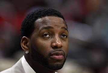 HOUSTON - APRIL 24:  Guard Tracy McGrady #1 of the Houston Rockets during play against the Portland Trail Blazers in Game Three of the Western Conference Quarterfinals during the 2009 NBA Playoffs at Toyota Center on April 24, 2009 in Houston, Texas. NOTE TO USER: User expressly acknowledges and agrees that, by downloading and or using this photograph, User is consenting to the terms and conditions of the Getty Images License Agreement.  (Photo by Ronald Martinez/Getty Images)