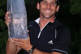 PONTE VEDRA BEACH, FL - MAY 11:  Sergio Garcia of Spain poses with the trophy after winning THE PLAYERS Championship on THE PLAYERS Stadium Course at TPC Sawgrass on May 11, 2008 in Ponte Vedra Beach, Florida.  (Photo by Andy Lyons/Getty Images)