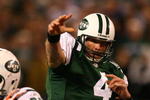 EAST RUTHERFORD, NJ - DECEMBER 28:  Brett Favre #4 of The New York Jets passes the ball against The Miami Dolphins during their game on December 28, 2008 at Giants Stadium in East Rutherford, New Jersey.  (Photo by Al Bello/Getty Images)