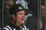 TORONTO - JANUARY 15:  Linesman Greg Devorski and referees Brad Watson and Kevin Pollock have a meeting during the Carolina Hurricanes game against the Toronto Maple Leafs at Air Canada Centre on January 15, 2008 in Toronto, Ontario. (Photo by Dave Sandford/Getty Images)
