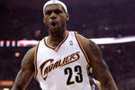 CLEVELAND - MAY 05:  LeBron James #23 of the Cleveland Cavaliers reacts after a first quarter dunk while playing the Atlanta Hawks in Game One of the Eastern Conference Semifinals during the 2009 NBA Playoffs at Quicken Loans Arena on May 5, 2009 in Cleveland, Ohio.  NOTE TO USER: User expressly acknowledges and agrees that, by downloading and or using this photograph, User is consenting to the terms and conditions of the Getty Images License Agreement.  (Photo by Gregory Shamus/Getty Images)