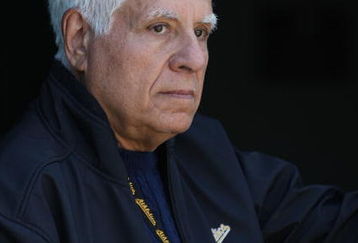 OAKLAND, CA - APRIL 15:  Owner of the Oakland Athletics Lew Wolff looks on against the Boston Red Sox during a Major League Baseball game on April 15, 2009 at the Oakland Coliseum in Oakland, California.  (Photo by Jed Jacobsohn/Getty Images)