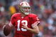 SAN FRANCISCO - DECEMBER 28:  Quarterback Shaun Hill #13 of the San Francisco 49ers passes the ball during the game against the Washington Redskins at Candlestick Park on December 28, 2008 in San Francisco, California. (Photo by: Jonathan Ferrey/Getty Images)
