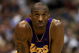 SALT LAKE CITY - APRIL 25:  Kobe Bryant #24 of the Los Angeles Lakers looks across the court in Game Four of the Western Conference Quarterfinals against the Utah Jazz during the 2009 NBA Playoffs at Energy Solutions Arena on April 25, 2009 in Salt Lake City, Utah.  The Lakers won 108-94.  NOTE TO USER: User expressly acknowledges and agrees that, by downloading and/or using this Photograph, user is consenting to the terms and conditions of the Getty Images License Agreement.  (Photo by Otto Greule Jr/Getty Images)  