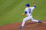 KANSAS CITY, MO - MAY 28:  Zack Greinke #23 of the Kansas City Royals delivers a pitch against the Minnesota Twins on May 28, 2008 at Kauffman Stadium in Kansas City, Missouri. (Photo by G. Newman Lowrance/Getty Images)