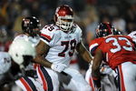 MOBILE, AL - JANUARY 24:  Phil Loadholt #79 of the North team during the Under Armour Senior Bowl on January 24, 2009 at Ladd-Peebles Stadium in Mobile, Alabama.  (Photo by Ronald Martinez/Getty Images for Under Armour) 