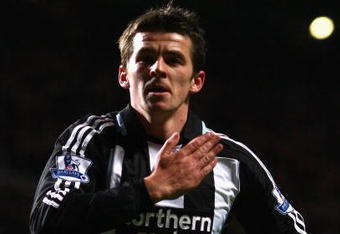 NEWCASTLE, UNITED KINGDOM - OCTOBER 28:  Joey Barton of Newcastle United celebrates scoring the opening goal during the Barclays Premier League match between Newcastle United and West Bromwich Albion at St James' Park on October 28, 2008 in Newcastle, England.  (Photo by Richard Heathcote/Getty Images)