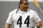 PITTSBURGH - MAY 01:  Frank Summers #44 of the Pittsburgh Steelers looks on during rookie training camp at the Pittsburgh Steelers Practice Facility on May 1, 2009 in Pittsburgh, Pennsylvania.  (Photo by Joe Sargent/Getty Images)