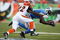 CINCINNATI - AUGUST 17:  Calvin Johnson #81 of the Detoit Lions catches a pass while defended by Johnathan Joseph #22 of the Cincinnati Bengals during the NFL game against  at Paul Brown Stadium on August 17, 2008 in Cincinnati, Ohio.  (Photo by Andy Lyons/Getty Images)