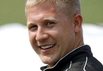 SPARTA, KY - JULY 8: Kevin Grubb gets ready to drive the #15 Woodard Pools Chevrolet during the NASCAR Craftsman Truck Series Built Ford Tough 225 qualifying on July 8, 2006 at the Kentucky Speedway in Sparta, Kentucky. (Photo by Joe Robbins/Getty Images for NASCAR)