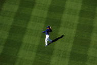 LOS ANGELES, CA - APRIL 30:  Manny Ramirez #99 of the Los Angeles Dodgers warms up before the game between the San Francisco Giants at Dodger Stadium on April 30, 2009 in Los Angeles, California.  (Photo by Harry How/Getty Images)