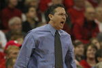 MADISON - JANUARY 5:  Head coach Todd Lickliter of Iowa Hawkeyes yells from the sidelines during the college basketball game against the Wisconsin Badgers at Kohl Center on January 5, 2008 in Madison, Wisconsin. (Photo by Jonathan Daniel/Getty Images)