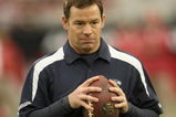 GLENDALE, AZ - DECEMBER 28:  Assistant coach Jim Mora of the Seattle Seahawks holds a ball during warmups for the game with the Arizona Cardinals on December 28, 2008 at University of Phoenix Stadium in Glendale, Arizona.  The Cardinals won 34-21.  (Photo by Stephen Dunn/Getty Images)