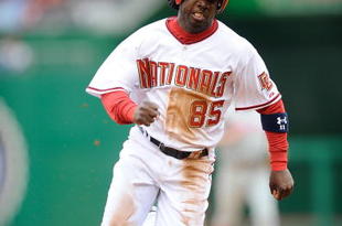 WASHINGTON - APRIL 13:  Lastings Milledge #85 of the Washington Nationals runs the bases against the Philadelphia Phillies at Nationals Park on April 13, 2009 in Washington, DC.  (Photo by Greg Fiume/Getty Images)
