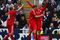 NEWCASTLE, UNITED KINGDOM - DECEMBER 28:  Sami Hyypia of Liverpool is congratulated on scoring the second goal by Daniel Agger during the Barclays Premier League match between Newcastle United and Liverpool at St James Park on December 28, 2008 in Newcastle, England.  (Photo by Laurence Griffiths/Getty Images)