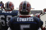 ORCHARD PARK, NY - DECEMBER 28:  Trent Edwards #5 of the Buffalo Bills waits to walk on the field before the game against the New England Patriots on December 28, 2008 at Ralph Wilson Stadium in Orchard Park, New York. (Photo by Rick Stewart/Getty Images)