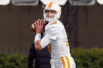 NASHVILLE, TN - NOVEMBER 22: Quarterback  B.J. Coleman #18 of the Tennessee Volunteers warms up before the game against the Vanderbilt Commodores at Vanderbilt Stadium on November 22, 2008 in Nashville, North Carolina.  (Photo by Kevin C. Cox/Getty Images)