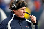 ORCHARD PARK, NY - DECEMBER 28: Head coach Bill Belichick of the New England Patriots watches from the sideline against the Buffalo Bills at Ralph Wilson Stadium December 28, 2008 in Orchard Park, New York. The Patriots won 13-0.  (Photo by Rick Stewart/Getty Images)