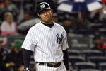 NEW YORK - MAY 05:  Johnny Damon #18 of the New York Yankees bats against the Boston Red Sox on May 5, 2009 at Yankee Stadium in the Bronx borough of New York City. The Red Sox defeated the Yankees 7-3.  (Photo by Jim McIsaac/Getty Images)