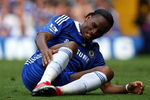 LONDON, ENGLAND - MAY 02:  Didier Drogba of Chelsea lies on the pitch during the Barclays Premier League match between Chelsea and Fulham at Stamford Bridge on May 2, 2009 in London.  (Photo by Clive Rose/Getty Images)