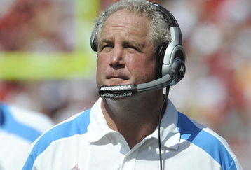 TAMPA, FL - OCTOBER 12: Coach John Fox of the Carolina Panthers watches play against the Tampa Bay Buccaneers at Raymond James Stadium on October 12, 2008 in Tampa, Florida.  (Photo by Al Messerschmidt/Getty Images) 